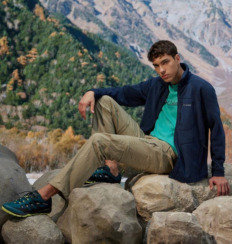 Men's Fast Trek II Full Zip Fleece, Color: Collegiate Navy, image 6
