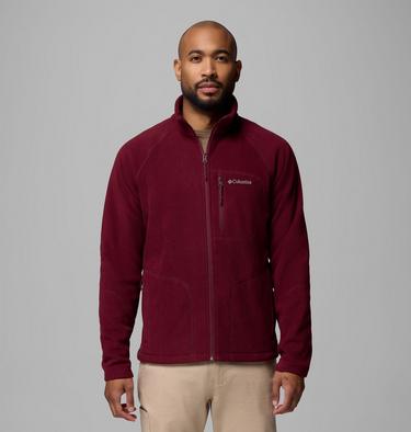 Men's Fast Trek II Full Zip Fleece, Color: Rich Wine, image 3