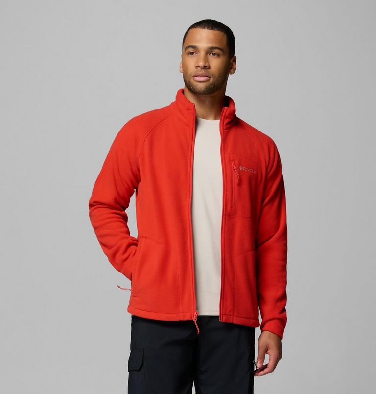 Men's Fast Trek II Full Zip Fleece, Color: Super Sonic, image 5