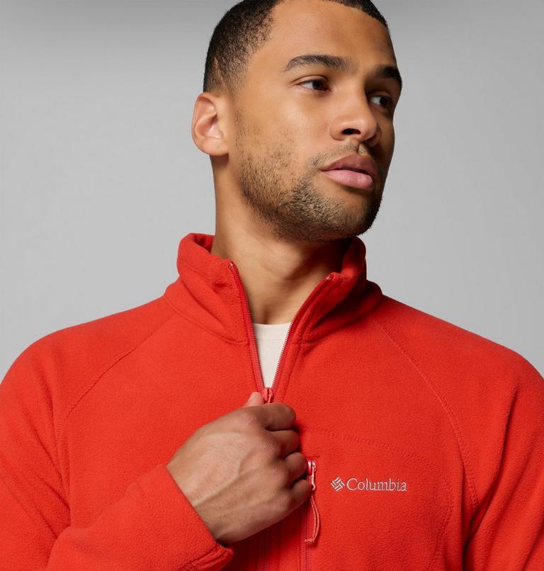 Men's Fast Trek II Full Zip Fleece, Color: Super Sonic, image 6