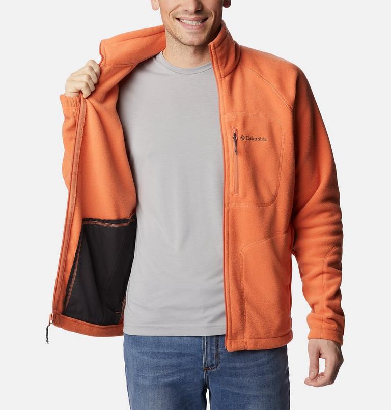 Men's Fast Trek II Full Zip Fleece, Color: Desert Orange, image 5
