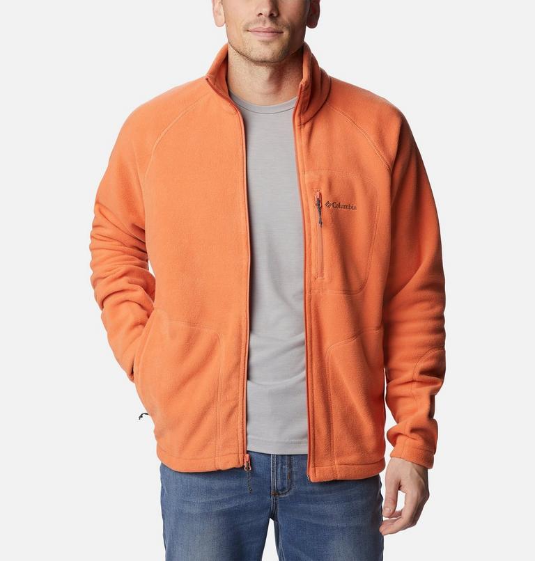 Men's Fast Trek II Full Zip Fleece, Color: Desert Orange, image 7