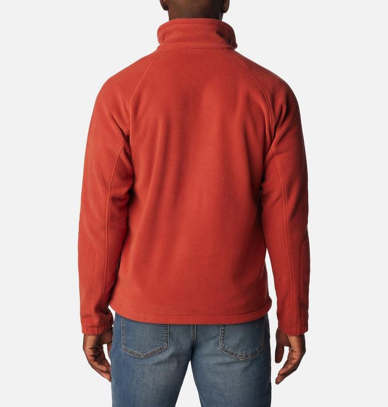 Men's Fast Trek II Full Zip Fleece, Color: Warp Red, image 2