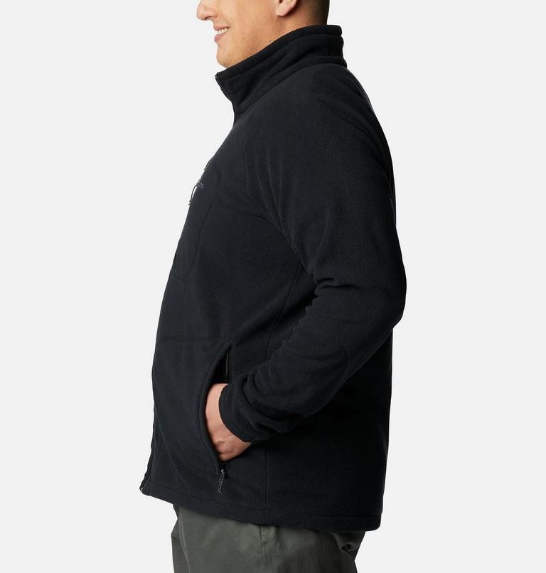 Men's Fast Trek II Full Zip Fleece - Extended Size, Color: Black, image 3
