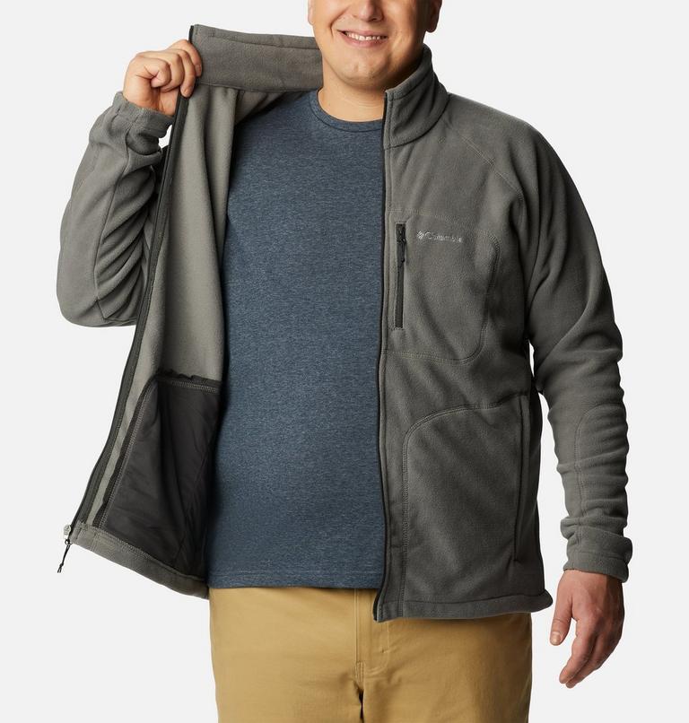 Men's Fast Trek II Full Zip Fleece - Extended Size, Color: City Grey, image 5