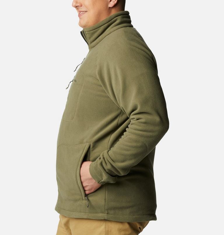 Men's Fast Trek II Full Zip Fleece - Extended Size, Color: Stone Green, image 3