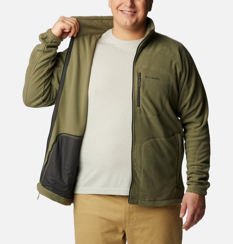 Men's Fast Trek II Full Zip Fleece - Extended Size, Color: Stone Green, image 5
