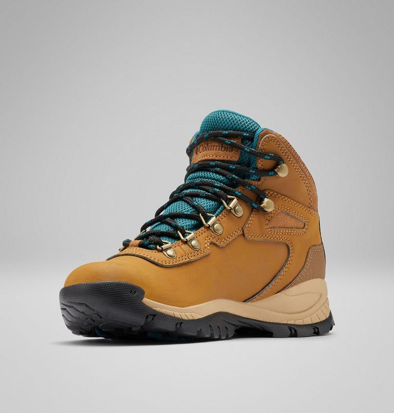 Women's Newton Ridge Plus Waterproof Hiking Boot, Color: Elk, River Blue, image 8