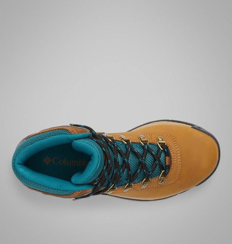 Women's Newton Ridge Plus Waterproof Hiking Boot, Color: Elk, River Blue, image 5