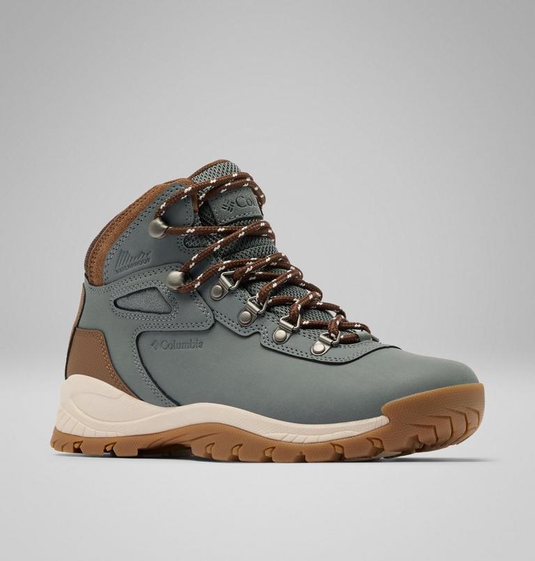 Women's Newton Ridge Plus Waterproof Hiking Boot, Color: Sedona Sage, Nutmeg, image 3
