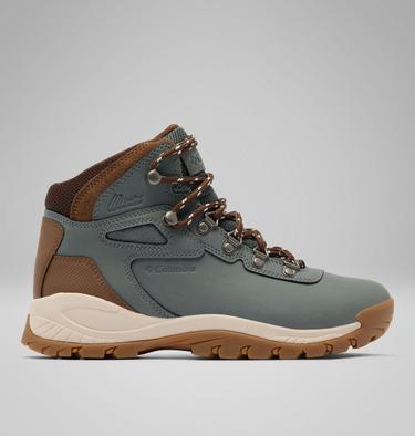 Women's Newton Ridge Plus Waterproof Hiking Boot, Color: Sedona Sage, Nutmeg, image 3