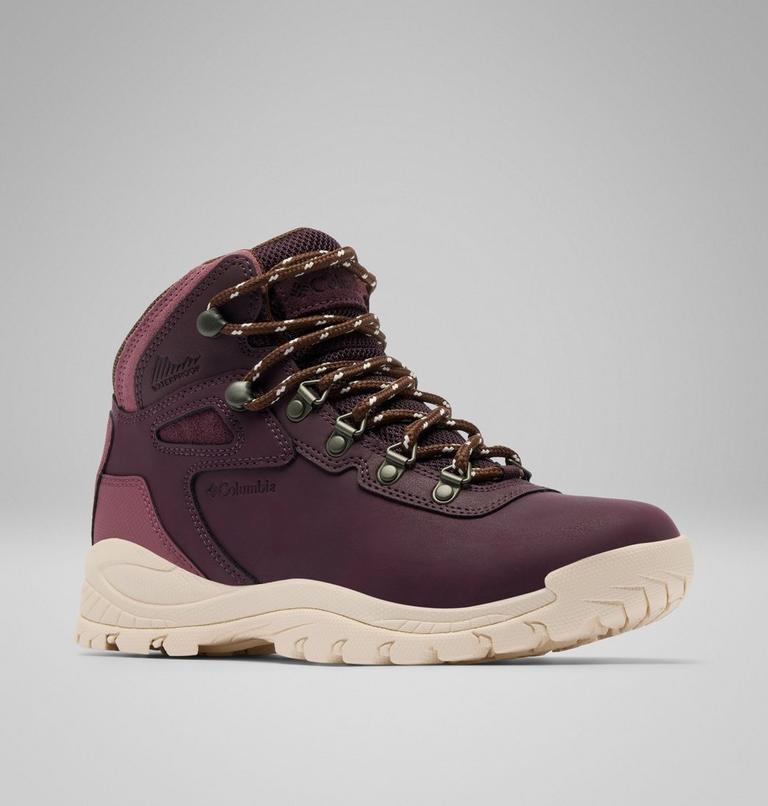 Women's Newton Ridge Plus Waterproof Hiking Boot, Color: Moonvista, Antique Mauve, image 3