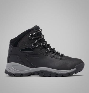 Women's Newton Ridge Plus Waterproof Hiking Boot - Wide, Color: Black, Chalk, image 3