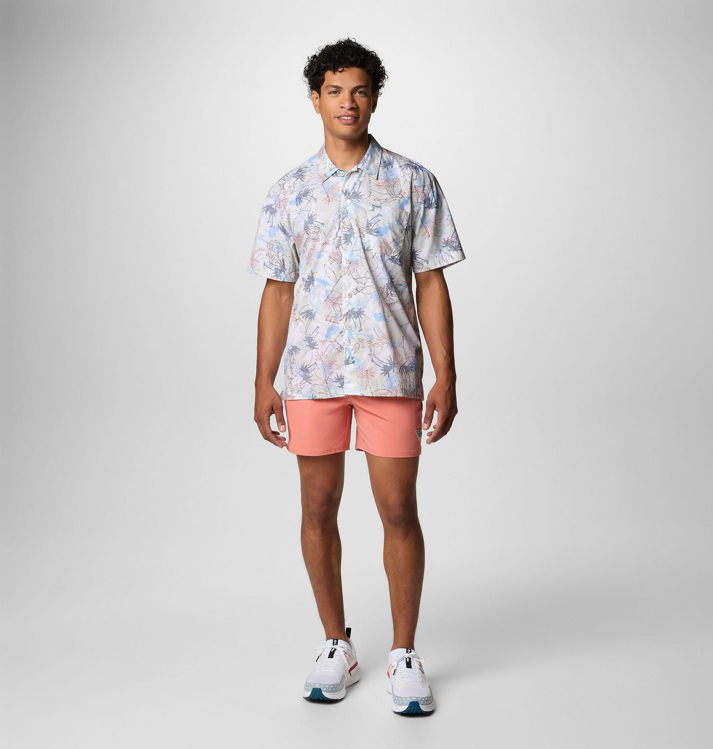 Мужская рубашка Columbia PFG Trollers Best™ Short Sleeve, цвет: Белый — фото 2