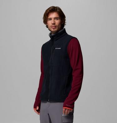 Men's Fast Trek Fleece Vest, Color: Black, image 8