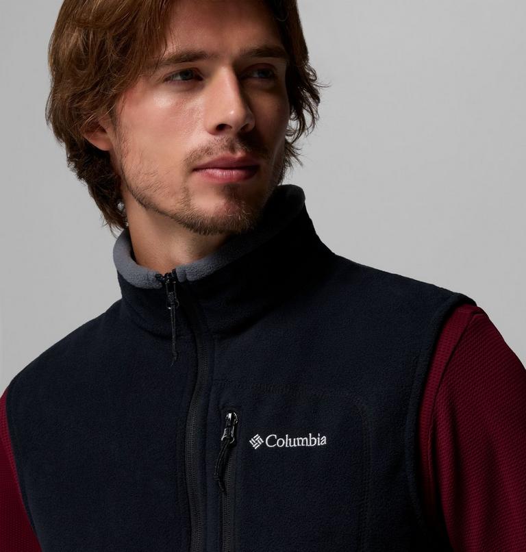 Men's Fast Trek Fleece Vest, Color: Black, image 6