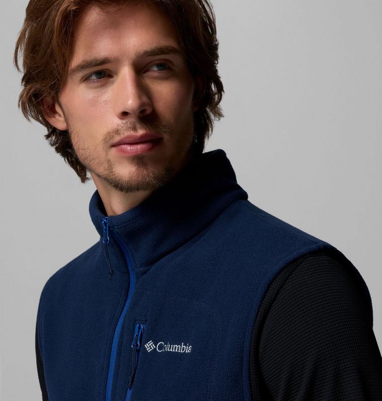 Men's Fast Trek Fleece Vest, Color: Collegiate Navy, image 6
