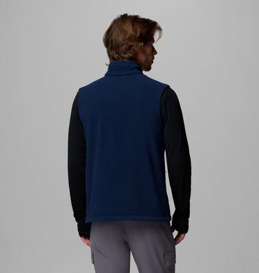 Men's Fast Trek Fleece Vest, Color: Collegiate Navy, image 3