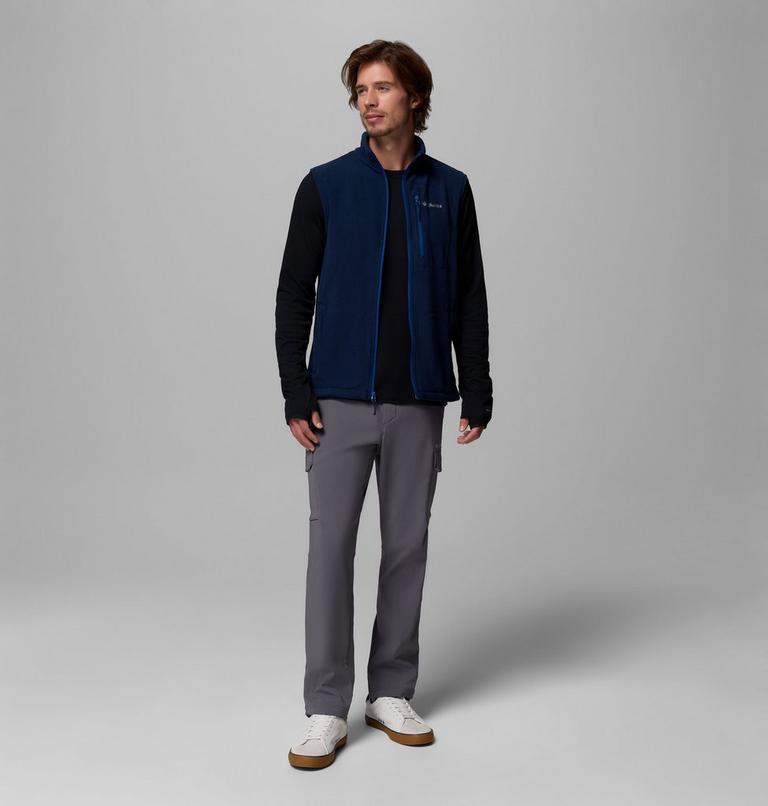 Men's Fast Trek Fleece Vest, Color: Collegiate Navy, image 2