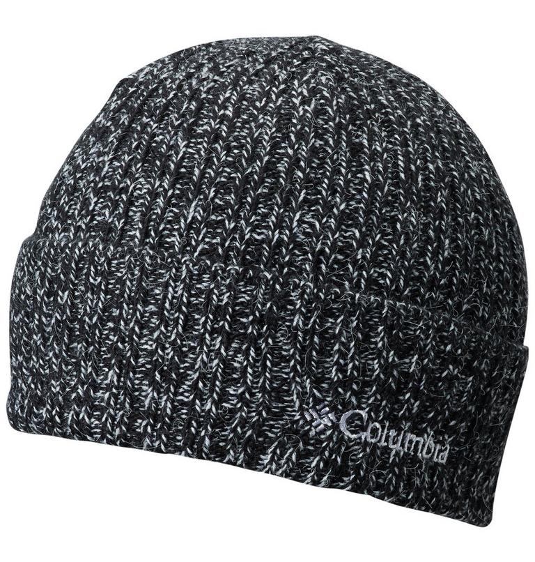 Unisex Columbia Watch Cap Beanie, Color: Black and White Marled, image 1