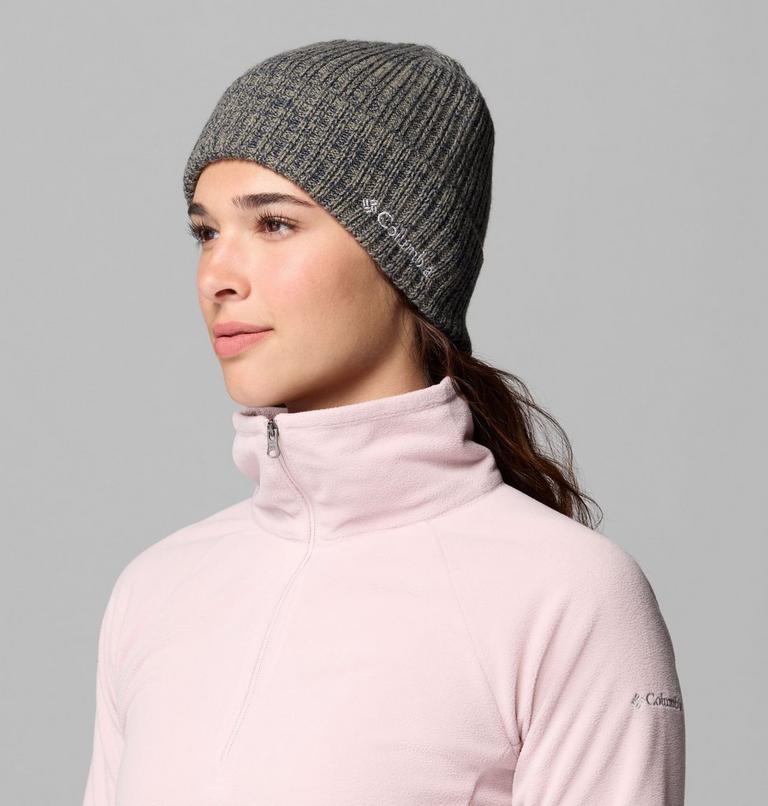 Unisex Columbia Watch Cap Beanie, Color: Stone Green, Collegiate Navy Marled, image 4