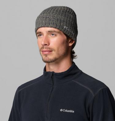 Unisex Columbia Watch Cap Beanie, Color: Stone Green, Collegiate Navy Marled, image 2