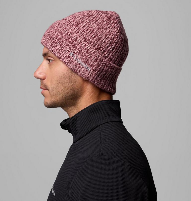 Gorro unisex Columbia Watch Cap | 624 | O/S, Color: Rich Wine, Eraser Pink Marled, image 4