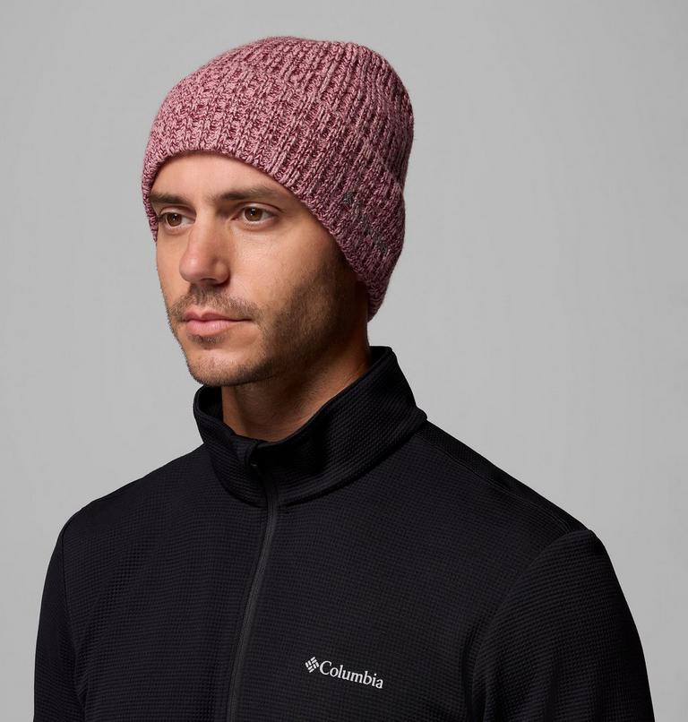 Gorro unisex Columbia Watch Cap | 624 | O/S, Color: Rich Wine, Eraser Pink Marled, image 2