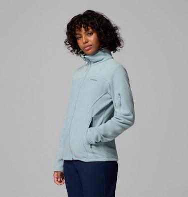 Women’s Fast Trek II Fleece Jacket, Color: Crushed Blue, image 4