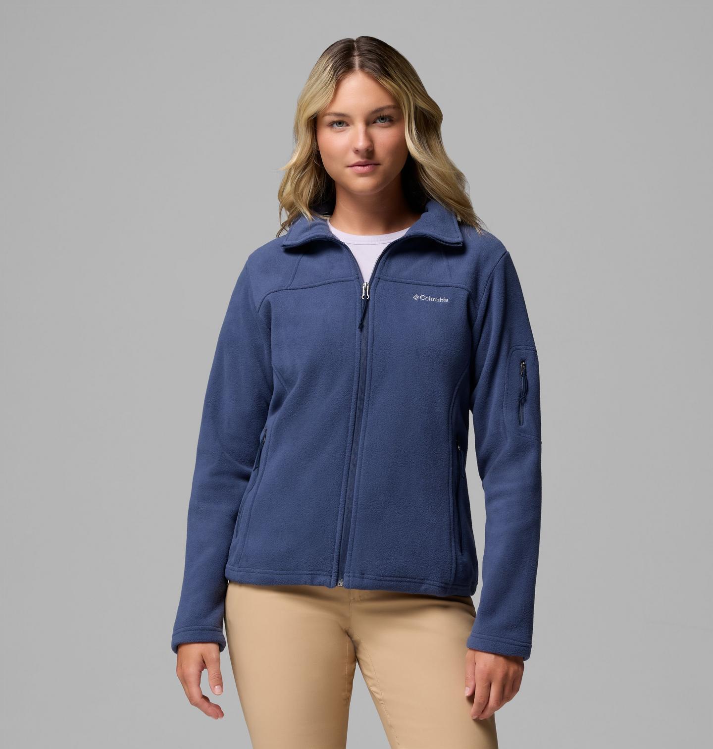 Женская куртка Columbia Fast Trek II Fleece, цвет: Nocturnal — фото 1