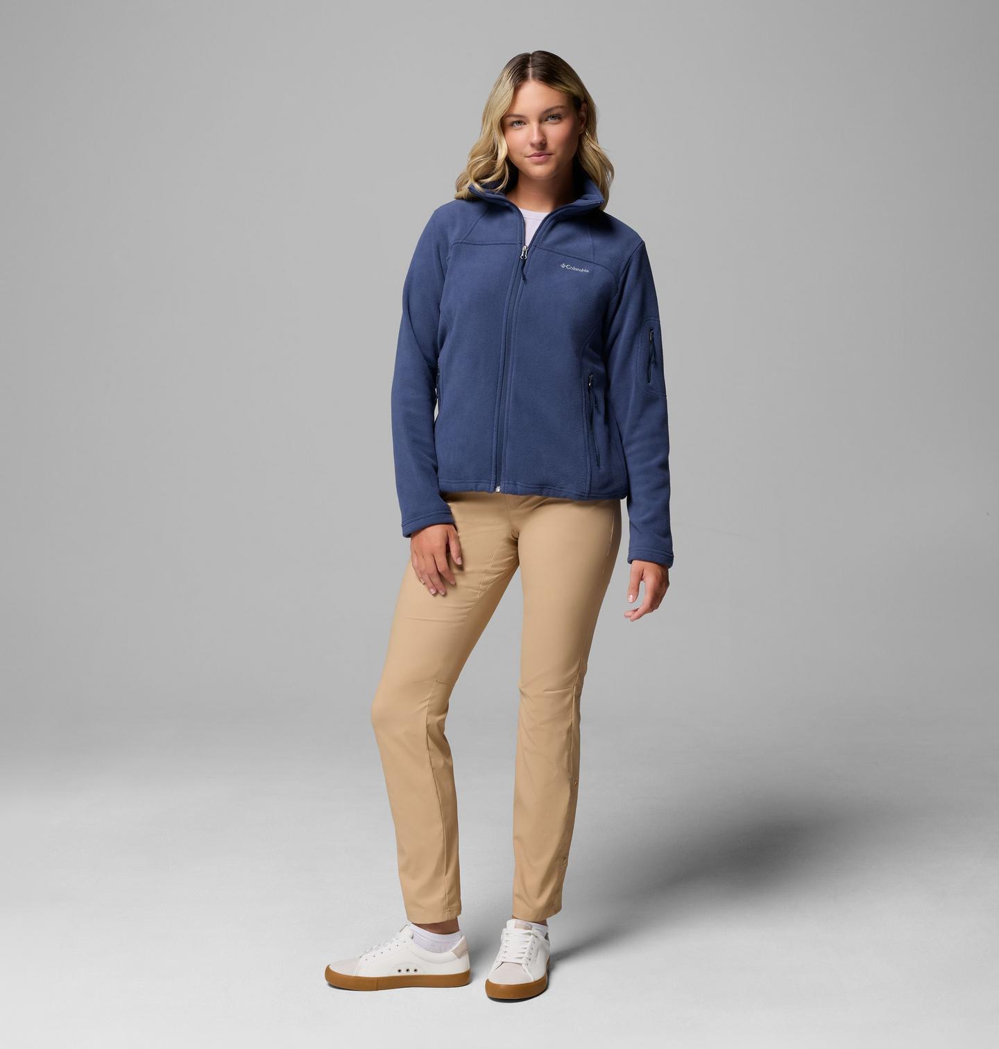 Женская куртка Columbia Fast Trek II Fleece, цвет: Nocturnal — фото 2