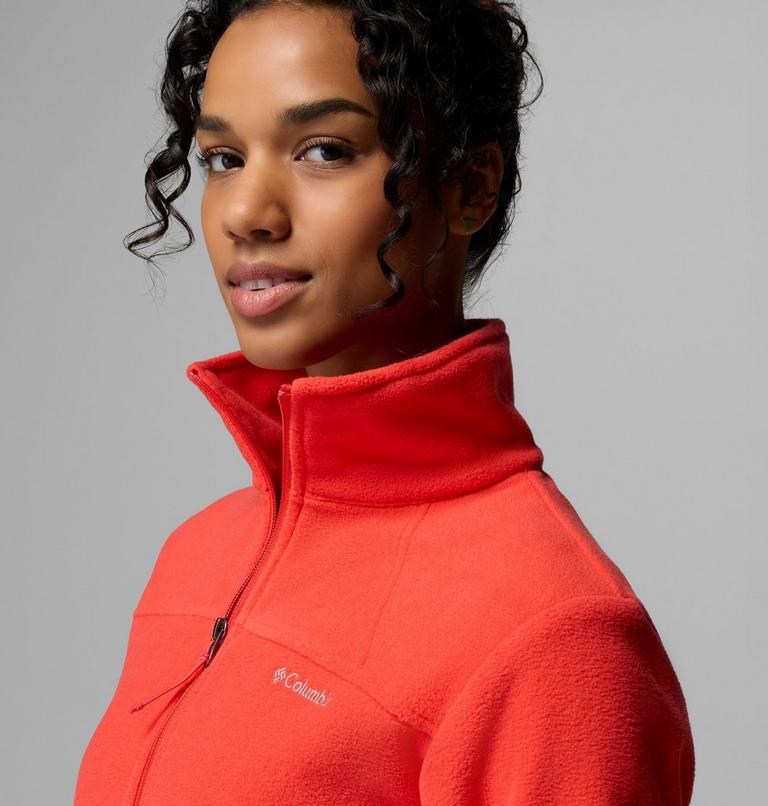 Women's Fast Trek II Fleece Jacket, Color: Poppy Red, image 6