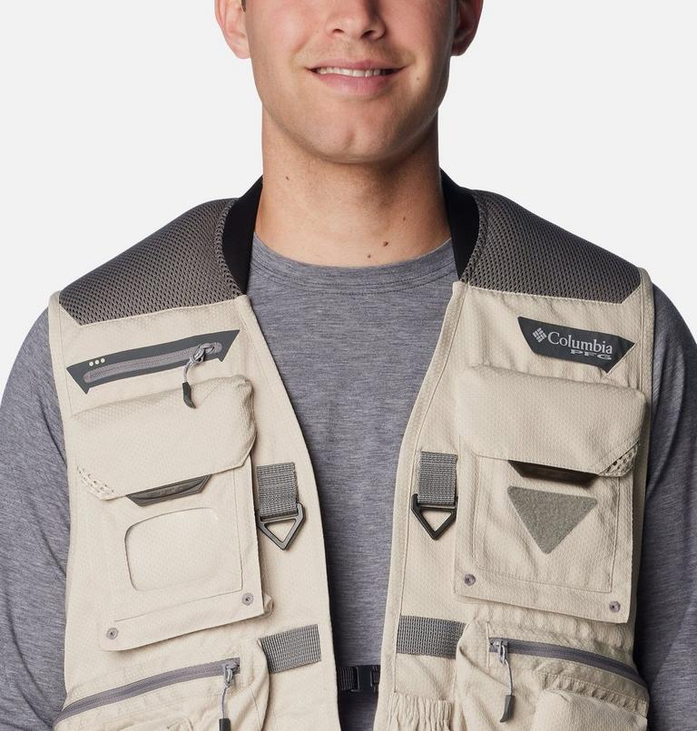 Men's PFG Henry's Fork V Vest, Color: Fossil, image 4