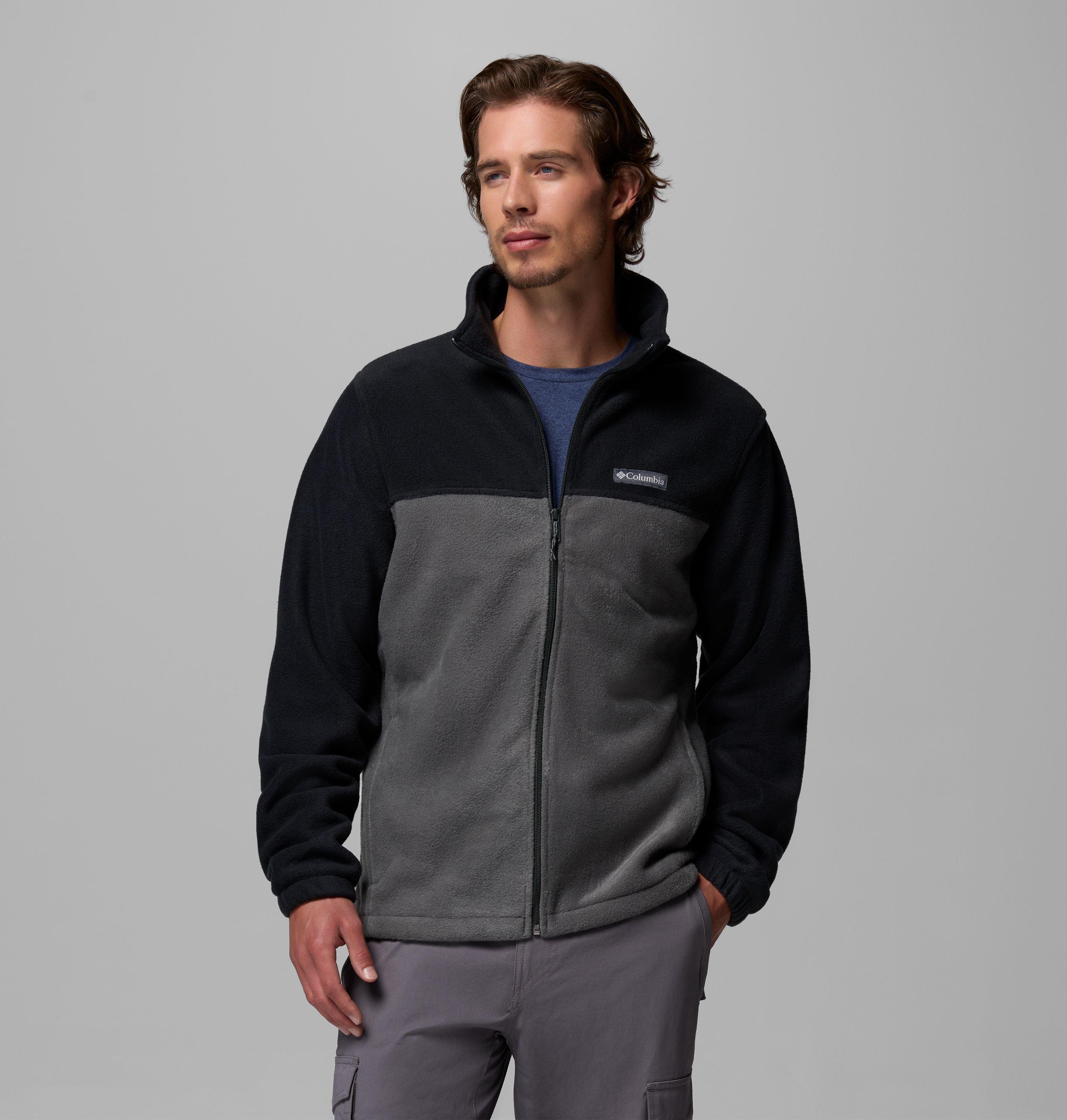 Columbia Sportswear Men's Black Columbia - Steens Mountain™ 2.0 Fleece Jacket - Grill Medium
