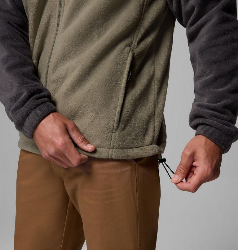 Men's Steens Mountain 2.0 Fleece, Color: Shark, Stone Green, image 7