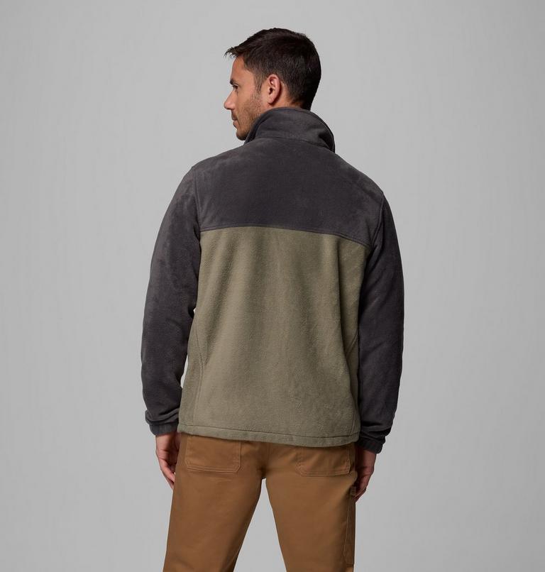 Men's Steens Mountain 2.0 Fleece, Color: Shark, Stone Green, image 3