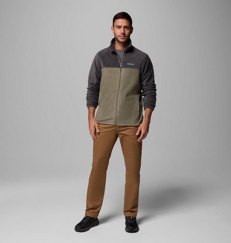 Men's Steens Mountain 2.0 Fleece, Color: Shark, Stone Green, image 2