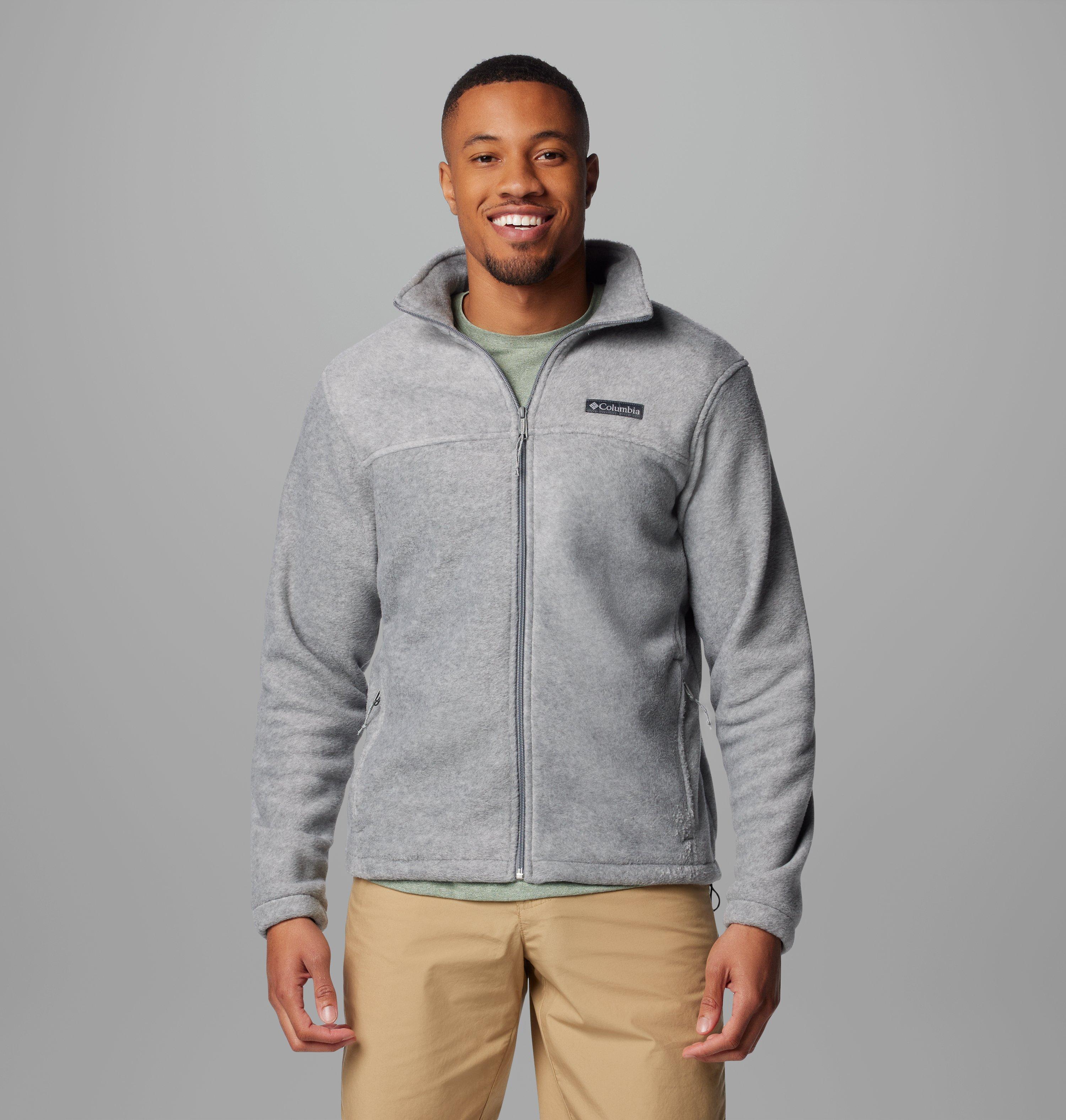 Columbia Sportswear Men's Grey Columbia - Steens Mountain™ 2.0 Fleece Jacket - Light Heather Small