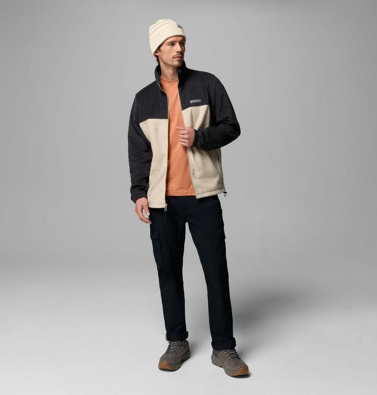 Men's Steens Mountain 2.0 Fleece Jacket, Color: Ancient Fossil, Black, image 2
