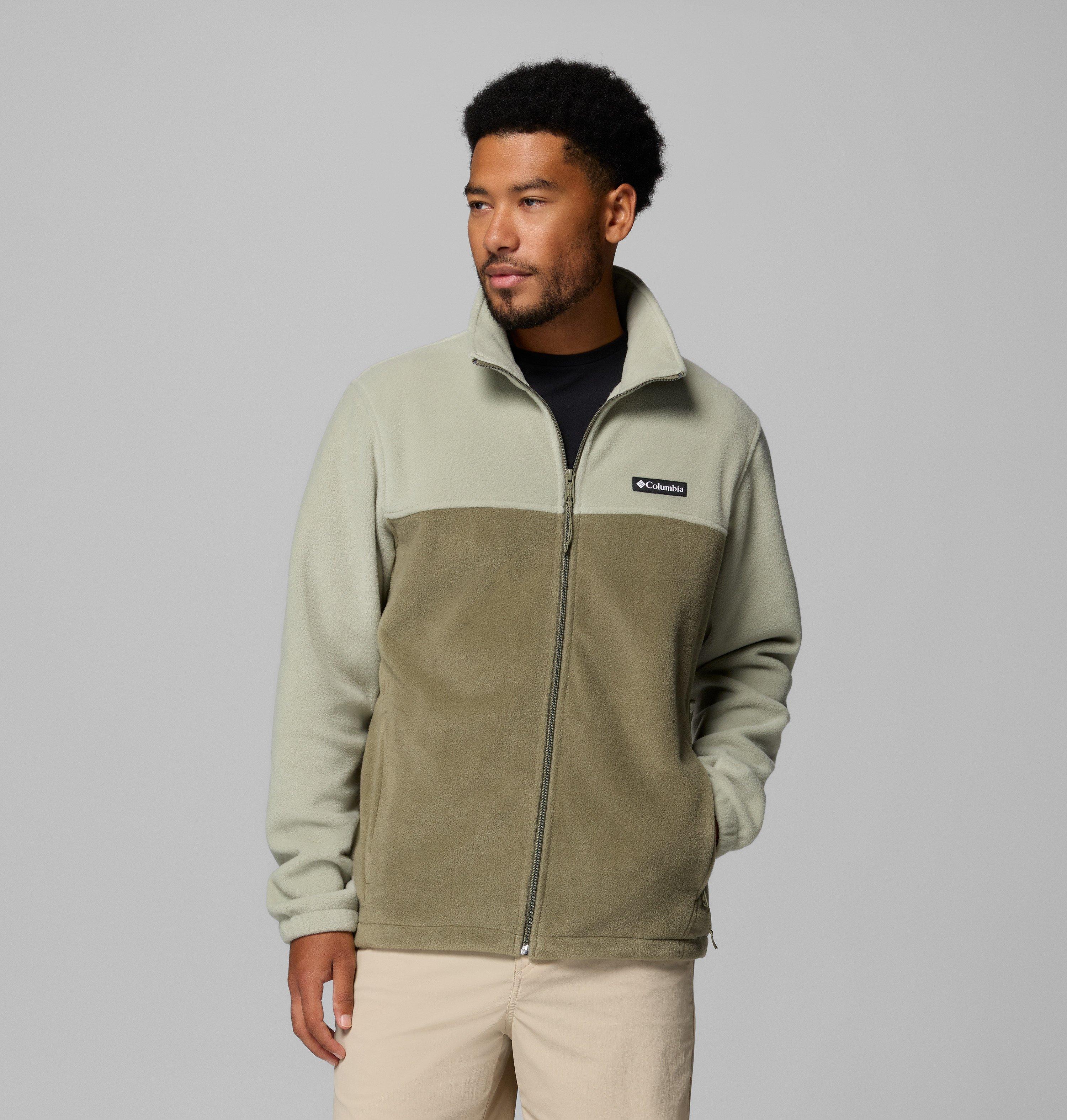 Columbia Sportswear Men's Green Columbia - Steens Mountain™ 2.0 Fleece Jacket - Safari, Stone Xxl