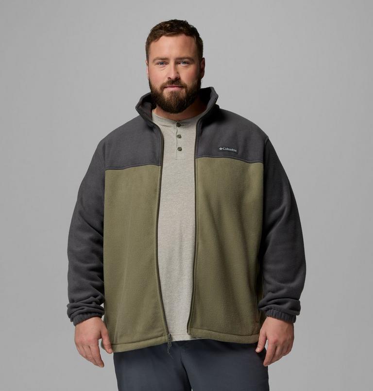Men&rsquo;s Steens Mountain 2.0 Fleece Jacket - Extended Size, Color: Shark, Stone Green, image 5