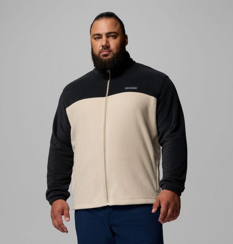 Men&rsquo;s Steens Mountain 2.0 Fleece Jacket - Extended Size, Color: Ancient Fossil, Black, image 1