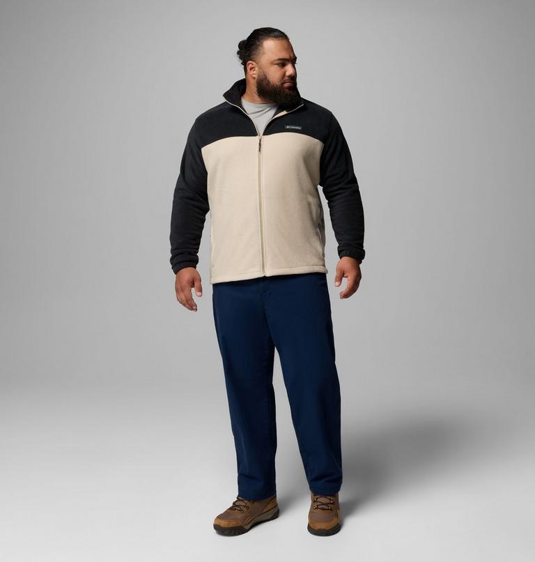Men&rsquo;s Steens Mountain 2.0 Fleece Jacket - Extended Size, Color: Ancient Fossil, Black, image 2