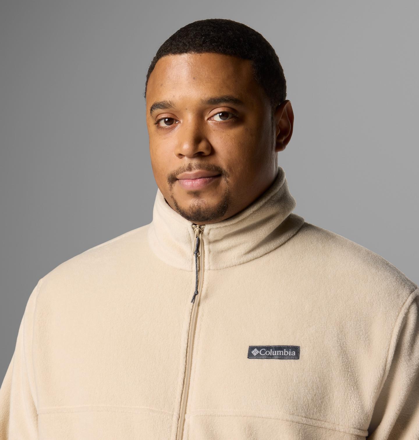 Мужская куртка Columbia Steens Mountain 2.0 Full Zip Fleece Jacket - Big, цвет: Серо-бежевый — фото 4