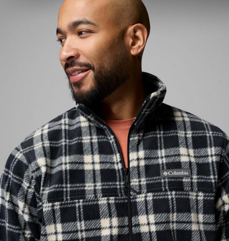 Chaqueta de polar Steens Mountain para hombre, Color: Black Plaided Tonal, image 6