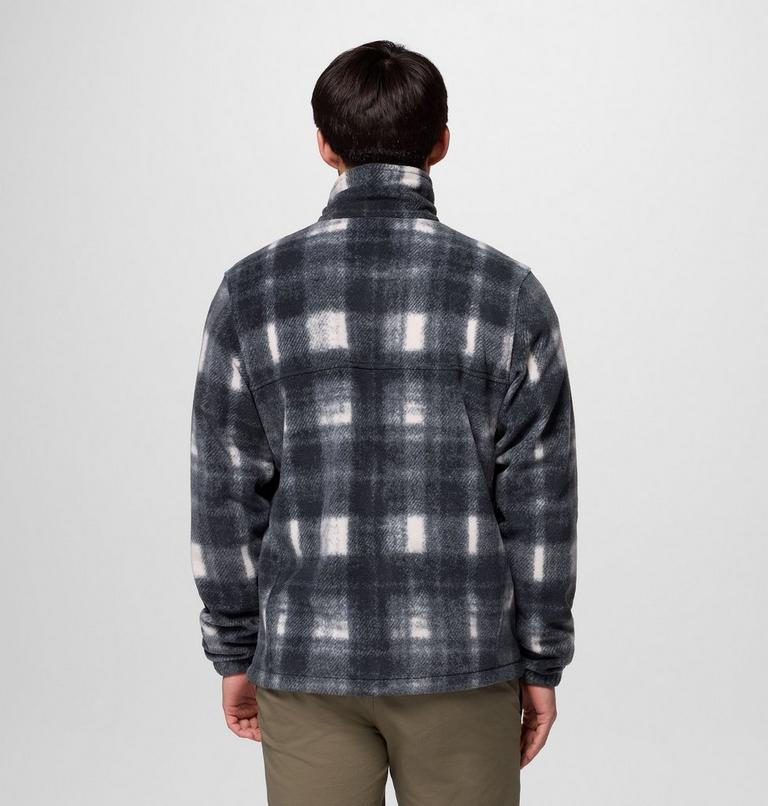 Men’s Steens Mountain Printed Fleece Jacket, Color: Chalk Omblur, image 3