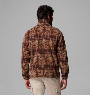 Men&rsquo;s Steens Mountain Printed Fleece Jacket, Color: Tobacco Sketchup, image 19