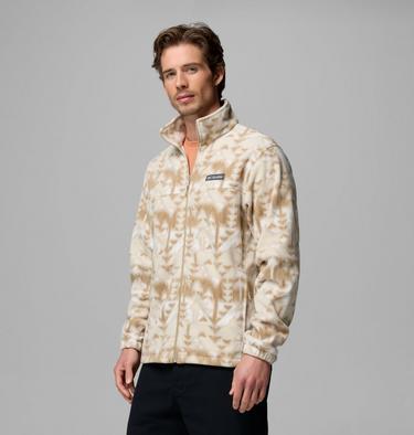 Men&rsquo;s Steens Mountain Printed Fleece Jacket, Color: Ancient Fossil Sketchup, image 16