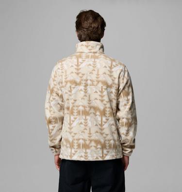Men&rsquo;s Steens Mountain Printed Fleece Jacket, Color: Ancient Fossil Sketchup, image 15