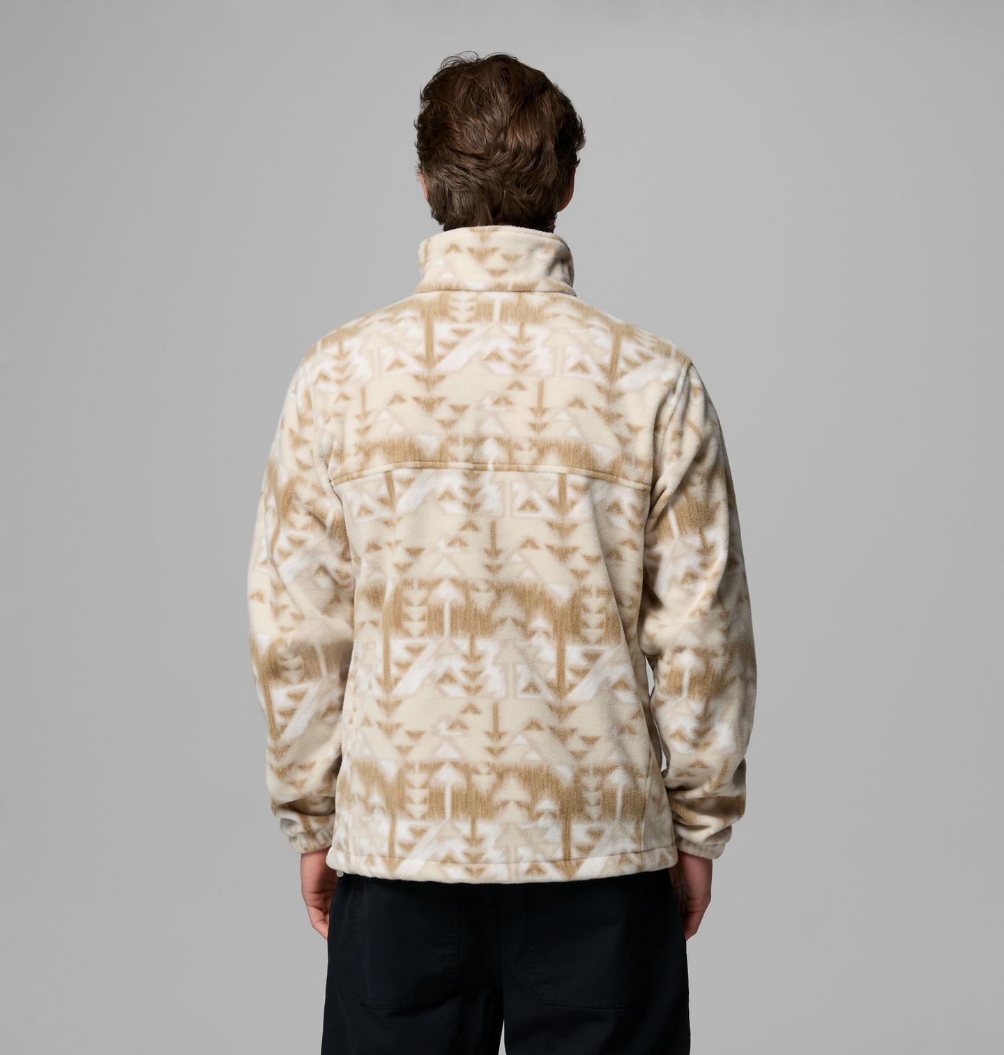 Мужская куртка Columbia Steens Mountain Printed Fleece, цвет: Серо-бежевый — фото 3